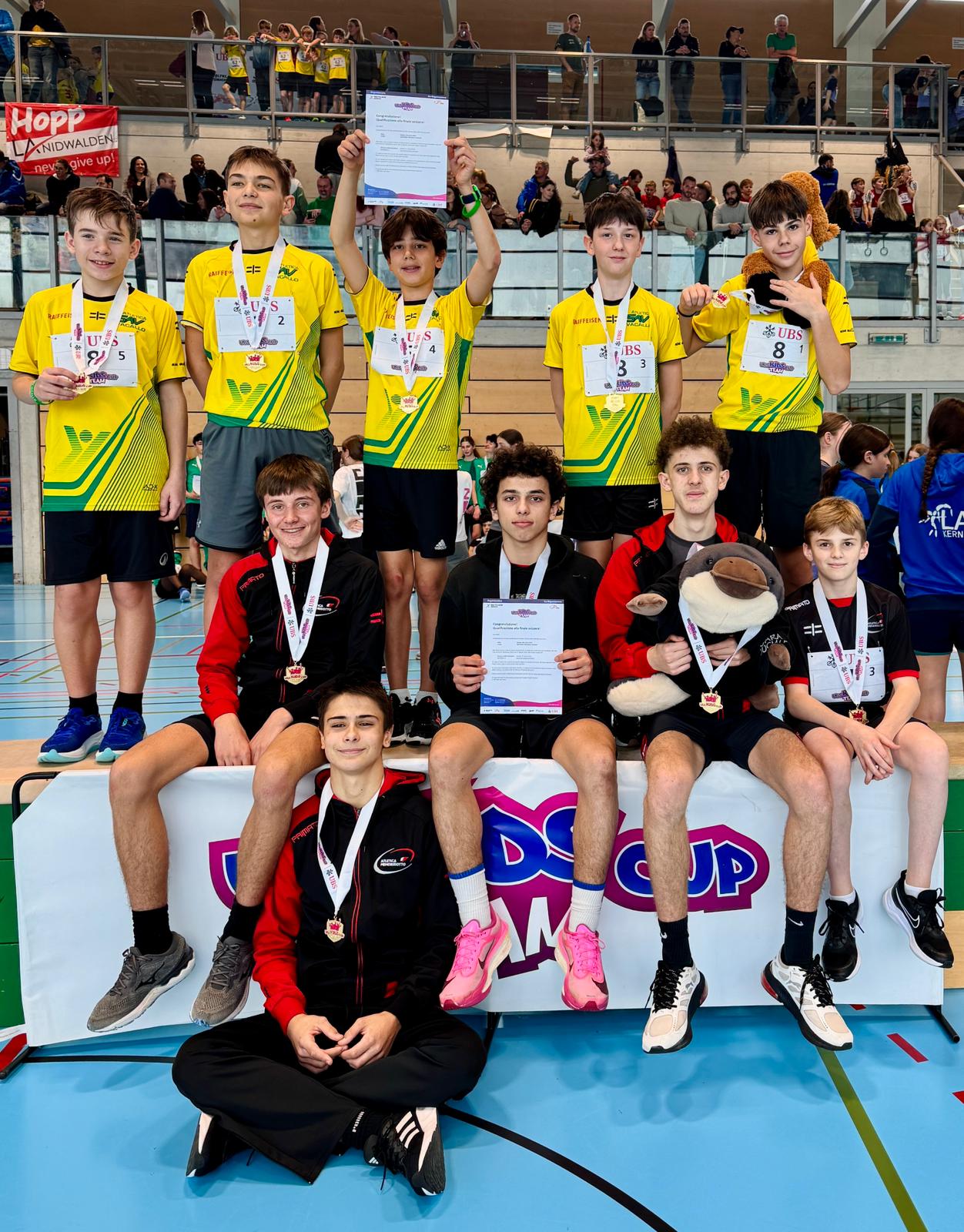 UBS KIDS CUP TEAM TRE VITTORIE TICINESI A WILLISAU